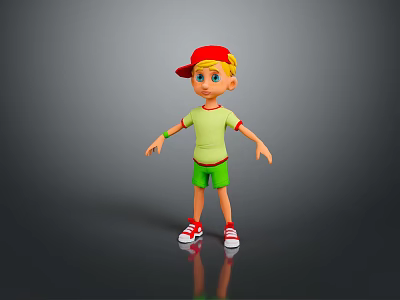 Children Baby Cartoon Children Boy Little Boy Cartoon Boy 3d model