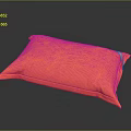 Modern Orange Square Decorative Pillow With Soft Fabric For Home Furniture