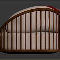 Red And White Single Sofa With Wooden Frame Curved Design Modern Style