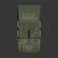 Military Green Camouflage Hummer Utility Vehicle With Roof Turret Equipment Exterior