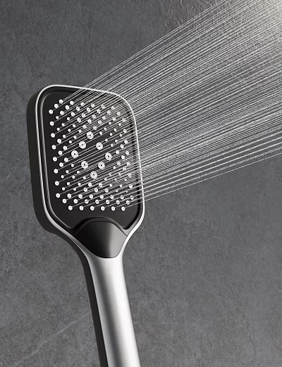 Modern Shower Head Design With Multiple Spray Holes And Fine Water Flow 3d model