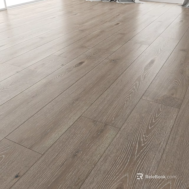 Durable Wooden Flooring Components With Natural Oak Texture And Smooth Surface 3d model