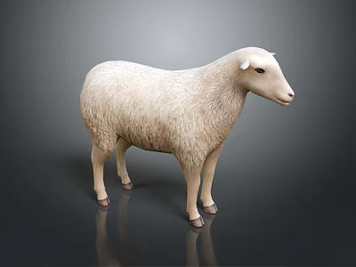 Modern sheep goat lamb 3d model Modern sheep goat lamb 3d model