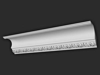 Ornate Architectural Molding With Intricate Carved Patterns For Interior Design 3d model