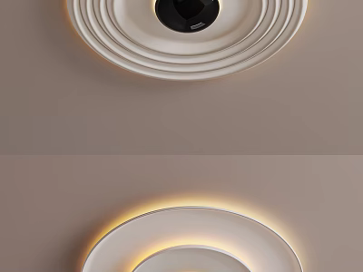Modern Ceiling Lights With Layered Design And Lighting 3d model