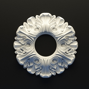 European-style carved 3d model