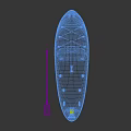 Colorful Stand Up Paddle Boards With POWER STORM Designs And Paddle Included