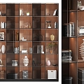 Bookshelf Decorative Rack 3d model