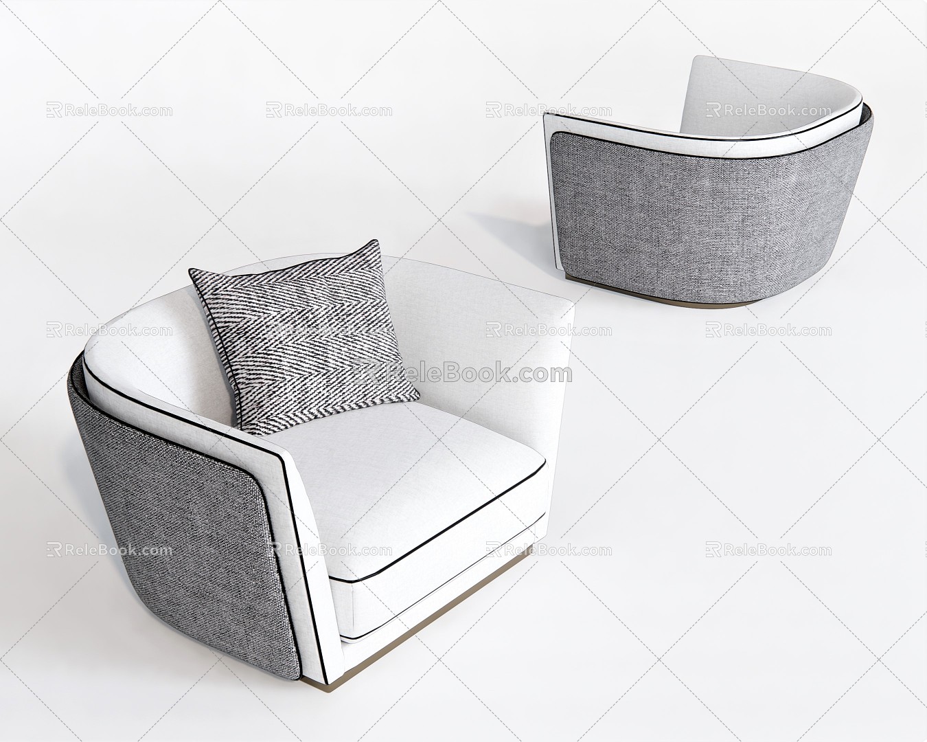 Modern Single Sofa Sofa Chair Leisure Chair Coffee Chair 3d model