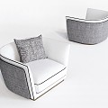 Modern Single Sofa Sofa Chair Leisure Chair Coffee Chair 3d model