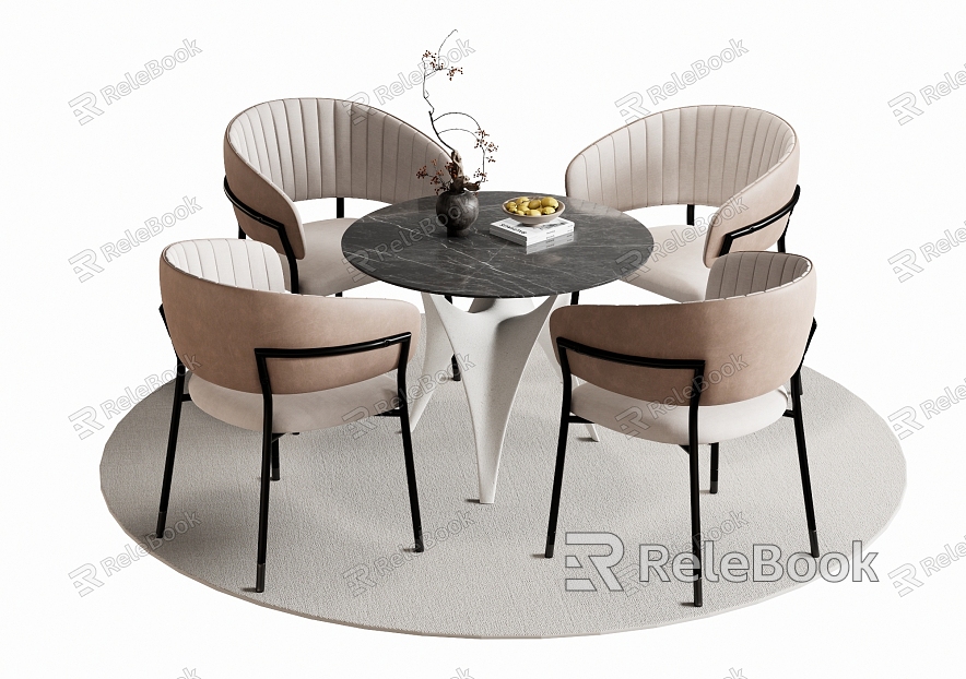 Leisure Table and Chair Negotiation Table and Chair Dining Table and Chair model