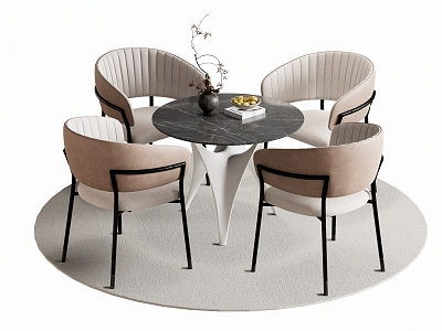 Leisure Table and Chair Negotiation Table and Chair Dining Table and Chair model