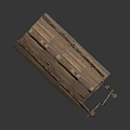 Handcrafted Wooden Storage Chest With Vintage Plank Design And Rustic Structure