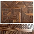 Stylish Wooden Panels Featuring Geometric Patterns And Striped Designs For Modern Interiors