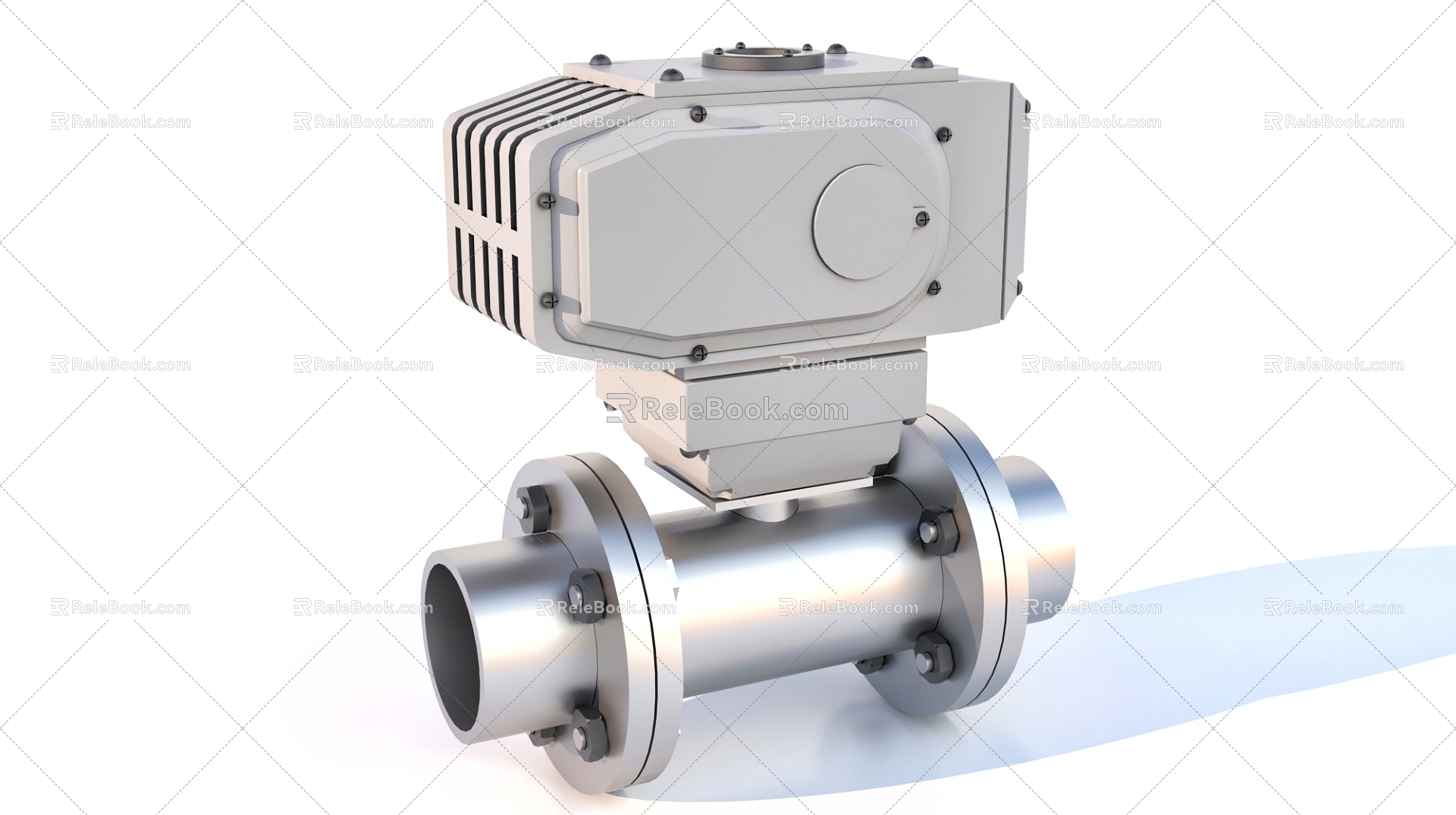 Mechanical industry electric valve 3d model