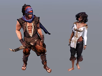 Modern Game Character Prince of Persia 3d model