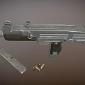 UZI submachine gun Uzi automatic submachine gun 3d model
