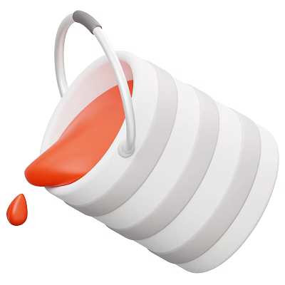 Modern paint bucket paint bucket cartoon paint bucket 3d model Modern paint bucket paint bucket cartoon paint bucket 3d model