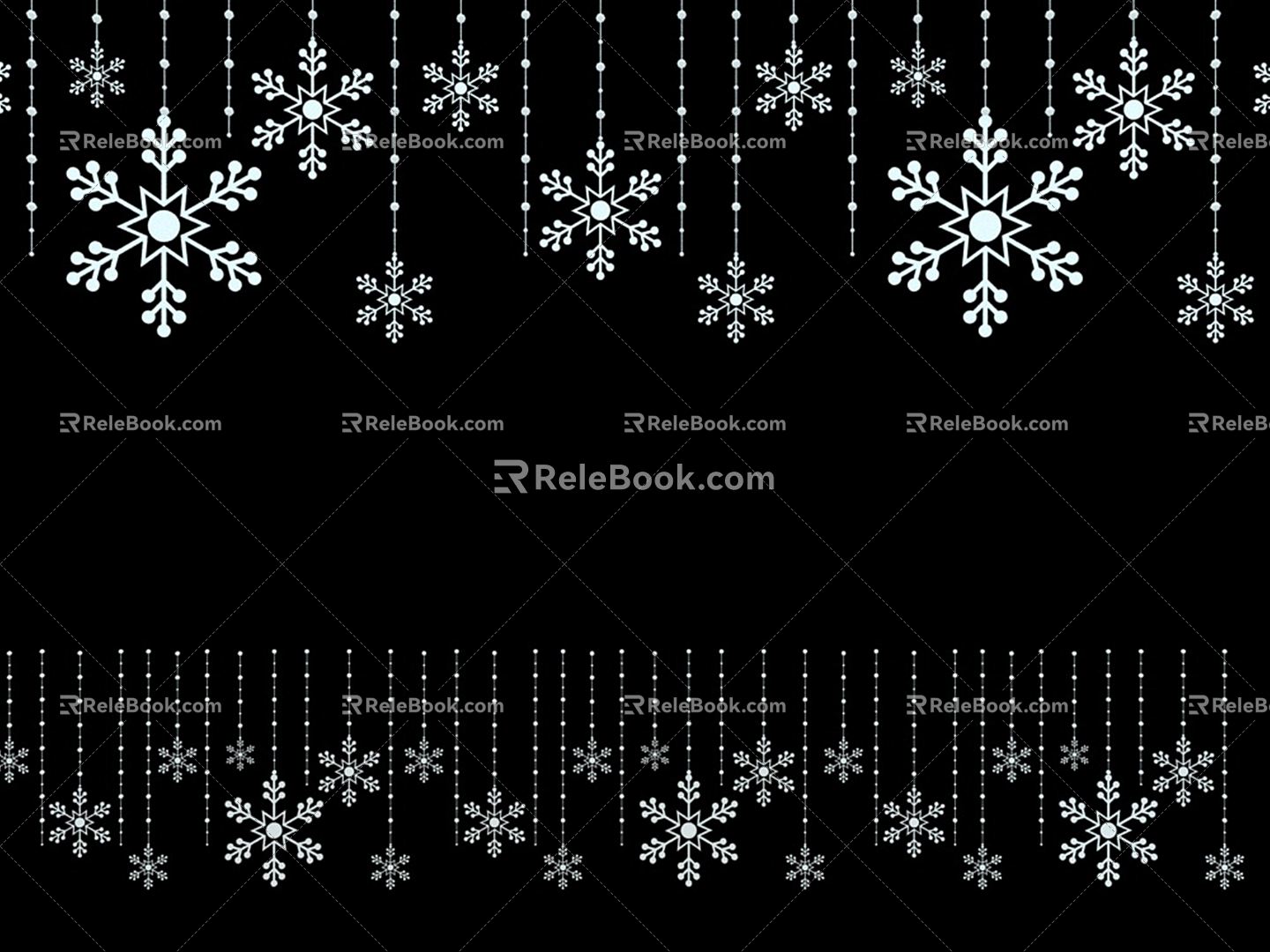 Modern decorative light snowflake 3d model