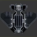 Modern Bomber Sci-Fi Bomber 3d model