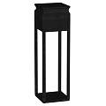 Modern Black Wooden Plant Stand With Open Frame For Indoor Decoration