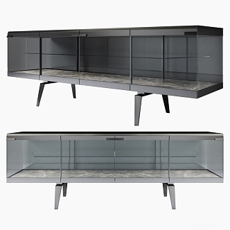 Glass TV Cabinet 3d model