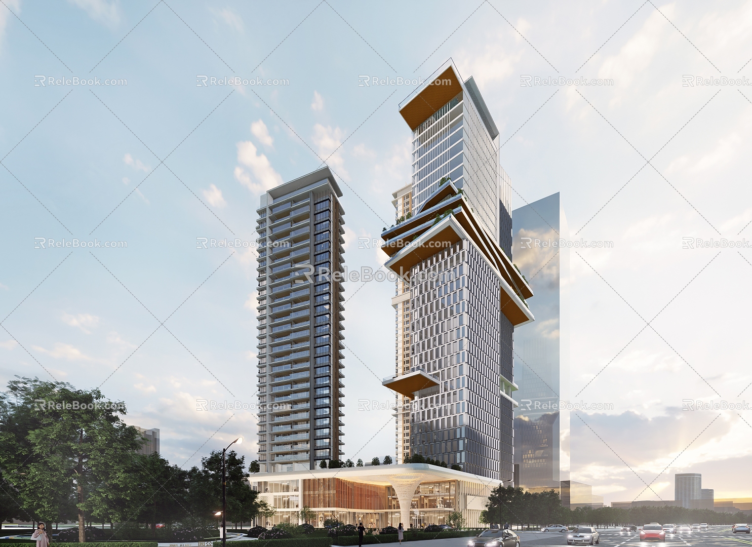 Modern Shenzhen North Station Office Building Hotel Commercial Complex 3d model