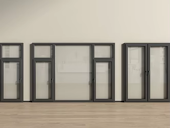 modern window casement window glass window 3d model