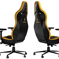 Modern Yellow And Black ThunderX3 Office Chair With Ergonomic Design And Adjustable Features