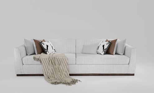 Modern double sofa 3d model