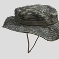 Camouflage Pattern Wide Brim Hat With Adjustable Strap For Outdoor Activities And Stylish Look