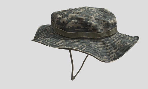 Modern Hat Fisherman Hat Army Hat 3d model