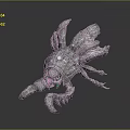 Game Movie Character With Skull Head Intricate Wings And Sharp Claws Design