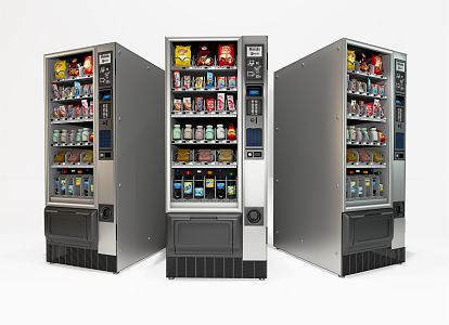 modern vending machine vending cabinet refrigerator 3d model