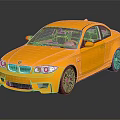 Yellow BMW M3 Coupe With Sporty Design And Black Alloy Wheels
