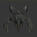 Futuristic Sci fi Mechanical Device With Metallic Structure Blue Glowing Components And Detailed Mechanical Arms