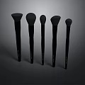 High Quality Black Makeup Brushes With Soft Bristles For Daily Beauty Use