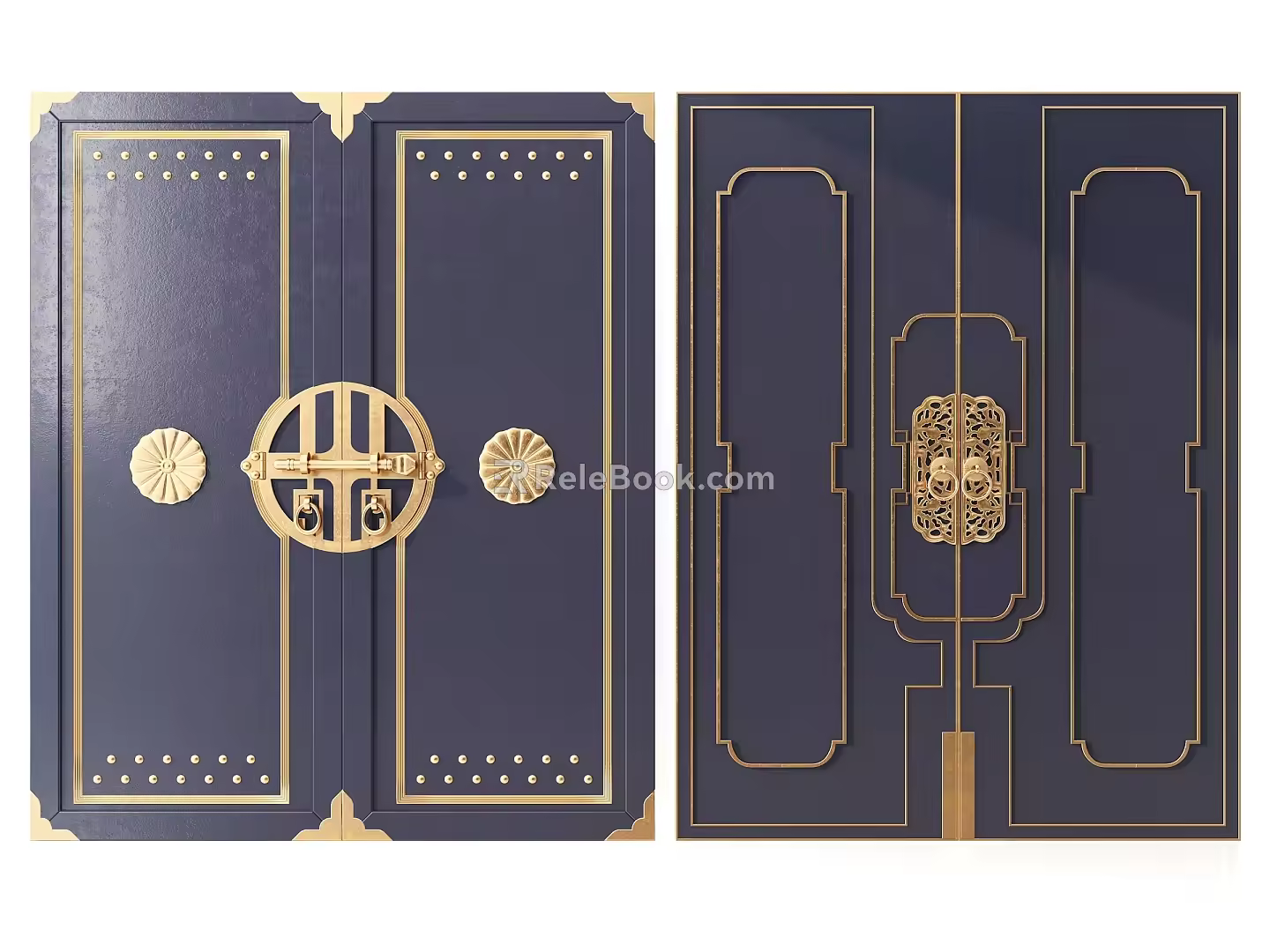 new chinese style gate 3d model