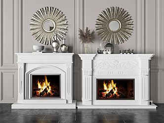 American Fireplace 3d model