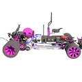 Radio remote control car model 3d model
