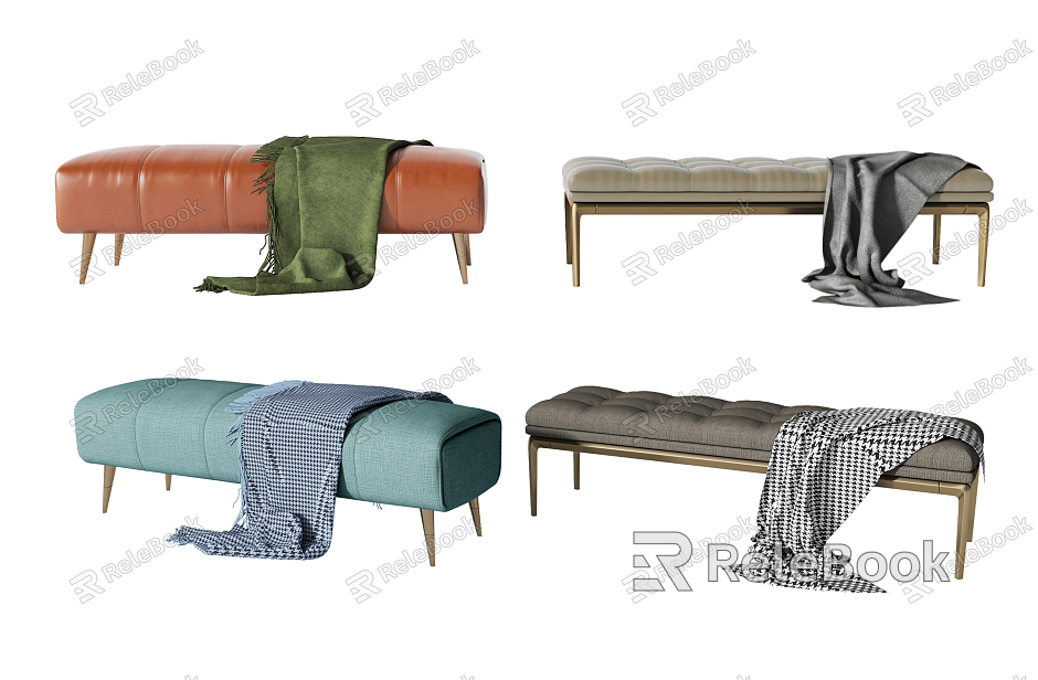 Light Luxury Sofa Stool Sofa Stool Combination model