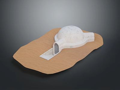 Basement Door Entrance Door Furniture Realistic 3d model