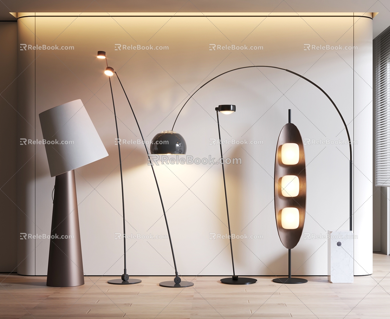 Floor Lamp Combination Floor Lamp Silent Wind Floor Lamp Art Floor Lamp Metal Floor Lamp Fashion Floor Lamp 3d model