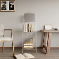 Bookshelf Books Desktop Ornaments 3d model