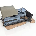 Tracked Utility Vehicle With Canvas Cover And Open Bed Structure Design