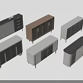 Modern Entryway Cabinet And Side Cabinet With Various Designs Wooden Gray Finishes Drawers And Doors