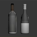Colorful Wine Bottles Display With Various Types And Labels On Glossy Surface
