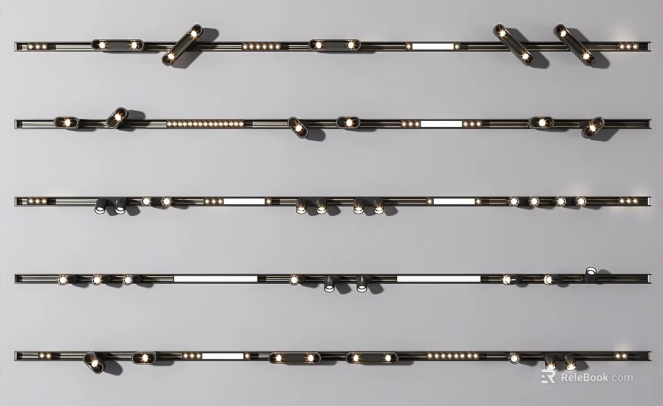 Various Modern LED Downlights And Spotlights For Home Ceiling Lighting Fixtures 3d model 