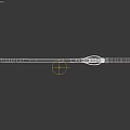 Large Decorative Sword With Intricate Handle Design And Broad Blade