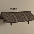 Poliform Natural Thatch Covered Wooden Frame Outdoor Sunshade Awning Design